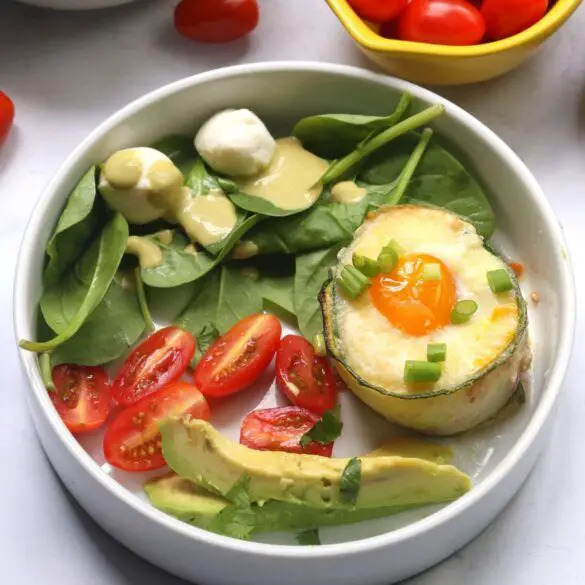 Muffis salados (copas) con huevo y zucchini