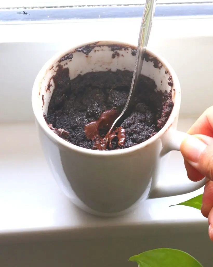 Mug cake de chocolate y maní